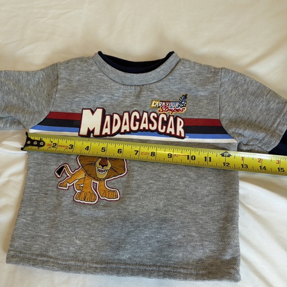 Vintage Madagascar Toddler Shirt Size 18 Months 2005 Dreamworks Rare - Picture 5 of 6